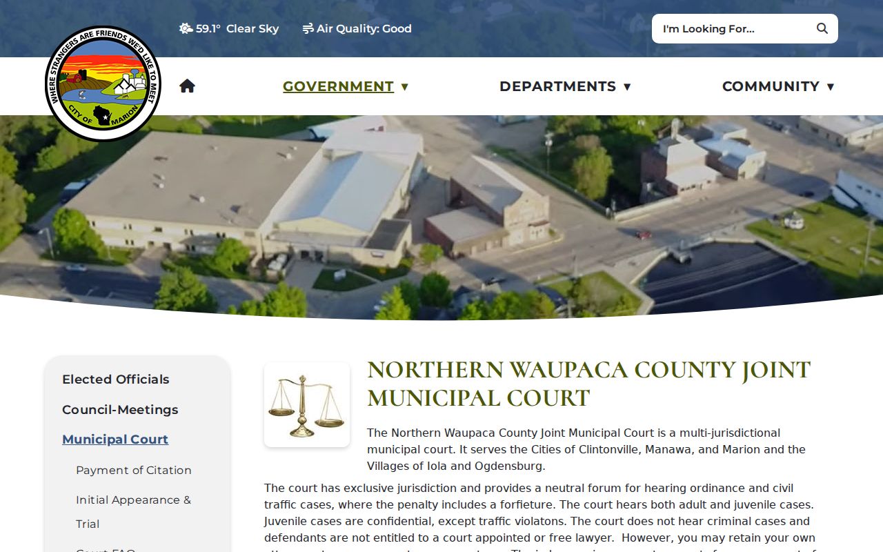 Manawa court docket Northern Waupaca joint municipal court